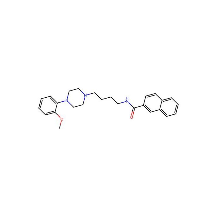 2-Naphthalenecarboxamide, N-(4-(4-(2-methoxyphenyl)-1-piperazinyl)butyl)-