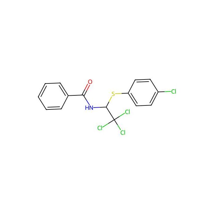 N-[2,2,2-trichloro-1-(4-chlorophenyl)sulfanylethyl]benzamide