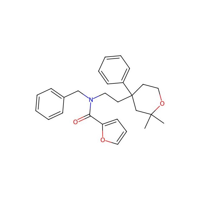 N-benzyl-N-[2-(2,2-dimethyl-4-phenyloxan-4-yl)ethyl]furan-2-carboxamide