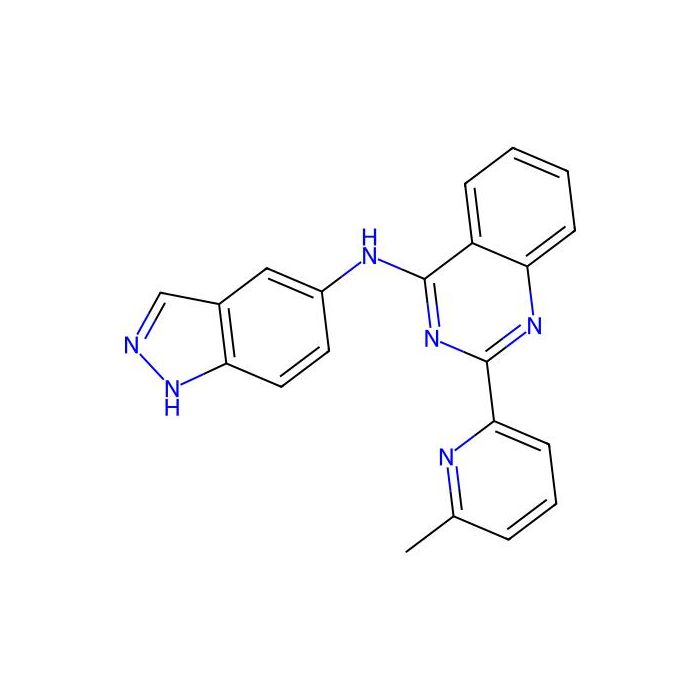 N-1H-indazol-5-yl-2-(6-methylpyridin-2-yl)quinazolin-4-amine