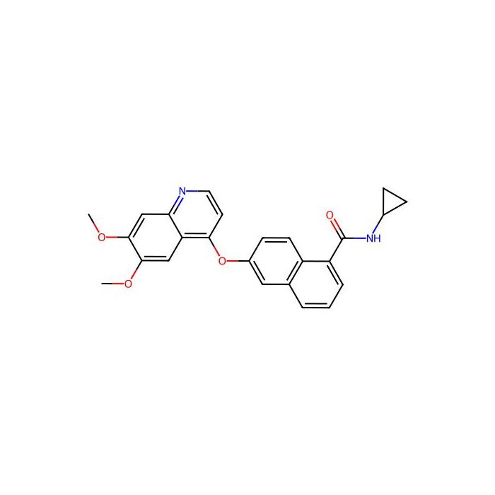 N-cyclopropyl-6-[(6,7-dimethoxyquinolin-4-yl)oxy]naphthalene-1-carboxamide