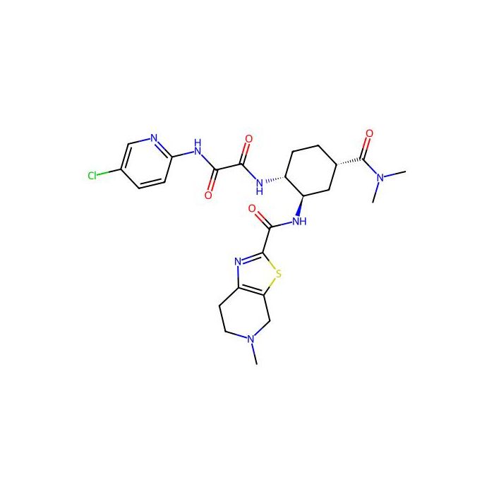 N-(5-chloro-2-pyridyl)-N'-[(1R,2R,4S)-4-(dimethylcarbamoyl)-2-[(5-methyl-6,7-dihydro-4H-thiazolo[5,4-c]pyridine-2-carbonyl)amino]cyclohexyl]oxamide