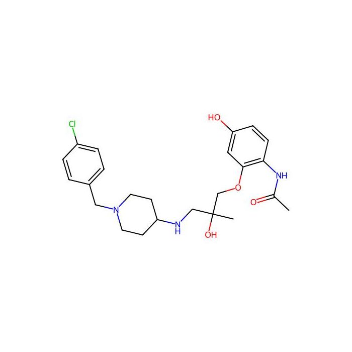 N-[2-[(2S)-3-[[1-[(4-chlorophenyl)methyl]piperidin-4-yl]amino]-2-hydroxy-2-methylpropoxy]-4-hydroxyphenyl]acetamide, C-C 趋化因子受体 1 型拮抗剂