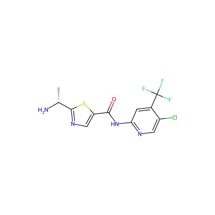2-[(1R)-1-aminoethyl]-N-[5-chloro-4-(trifluoromethyl)pyridin-2-yl]-1,3-thiazole-5-carboxamide