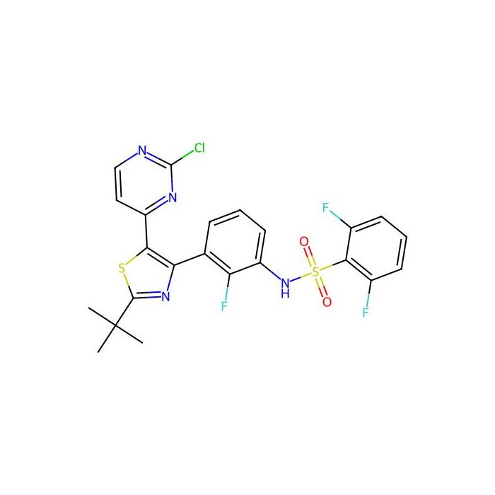 N-(3-(2-(叔丁基)-5-(2-氯嘧啶-4-基)噻唑-4-基)-2-氟苯基)-2，6-二氟苯磺酰胺