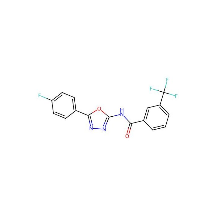 N-(5-(4-fluorophenyl)-1,3,4-oxadiazol-2-yl)-3-(trifluoromethyl)benzamide