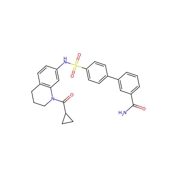 4'-(N-(1-(Cyclopropanecarbonyl)-1,2,3,4-tetrahydroquinolin-7-yl)sulfamoyl)-[1,1'-biphenyl]-3-carboxamide