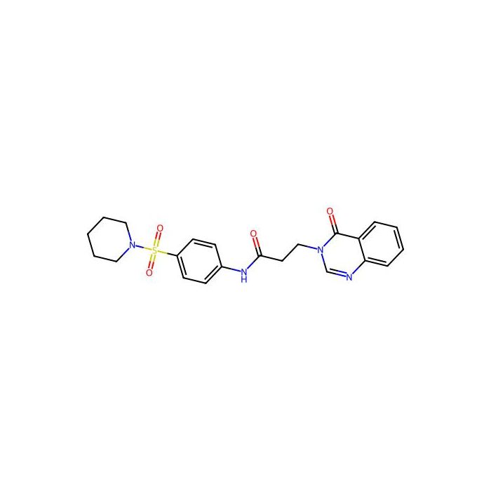 3-(4-oxo-3(4H)-quinazolinyl)-N-[4-(1-piperidinylsulfonyl)phenyl]propanamide