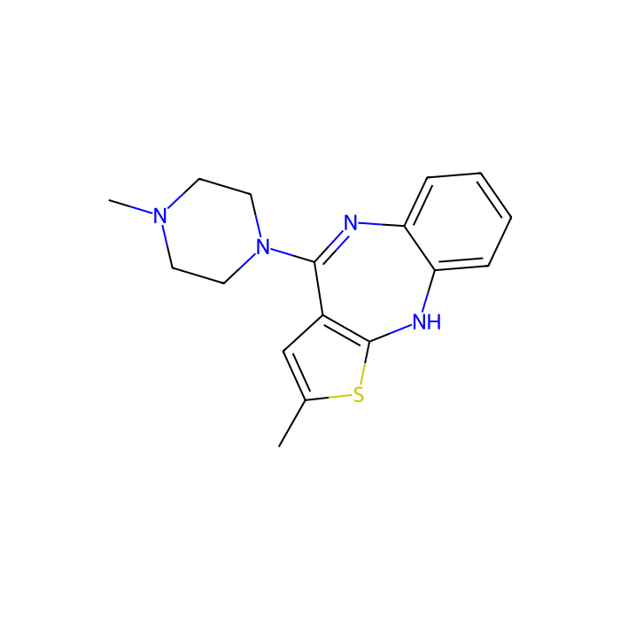 奥氮平, D2 类多巴胺受体拮抗剂