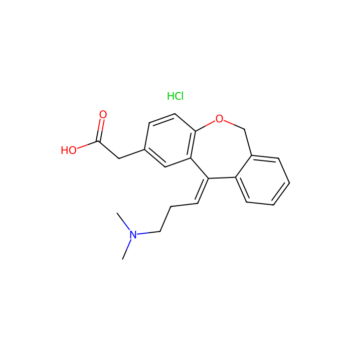 盐酸奥洛他定, 组胺 H1 受体拮抗剂