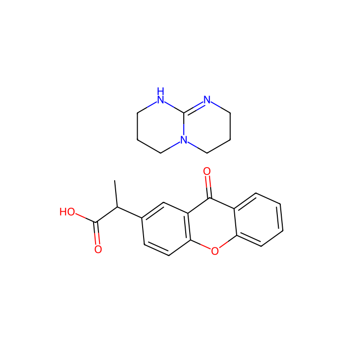 2-(9-氧呫吨-2-基)丙酸1,5,7-三氮双环[4.4.0]癸-5-烯盐