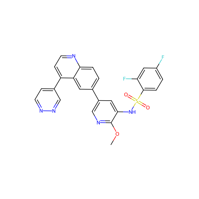 Omipalisib (GSK2126458), 雷帕霉素激酶机制靶点抑制剂;磷脂酰肌醇-4;5-二磷酸 3-激酶催化亚基 alpha 抑制剂;磷脂酰肌醇-4；磷脂酰肌醇-4;5-二磷酸 3-激酶催化亚基 beta 抑制剂;磷脂酰肌醇-4;5-二磷酸 3-激酶催化亚基 delta 抑制剂;磷脂酰肌醇-4;5-二磷酸 3-激酶催化亚基 gamma 抑制剂