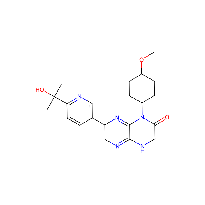 Onatasertib (CC 223), 集落刺激因子 1 受体抑制剂；FMS 相关受体酪氨酸激酶 4 抑制剂；雷帕霉素激酶机制靶点抑制剂