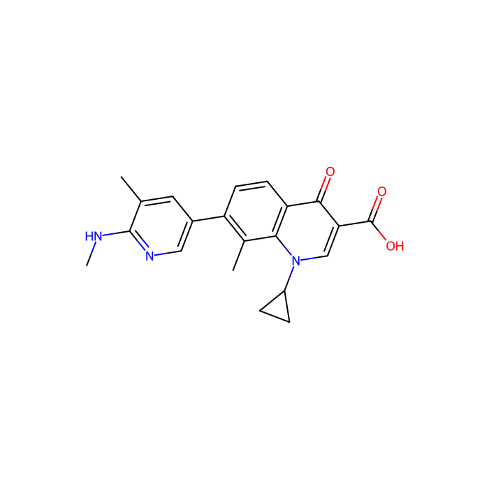 Ozenoxacin, DNA 拓扑异构酶 IV 抑制剂
