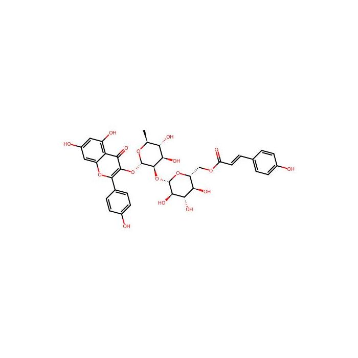 3-O-{2-O-[6-O-(p羟基-反-香豆酰)-葡萄糖基]-鼠李糖基}山奈酚