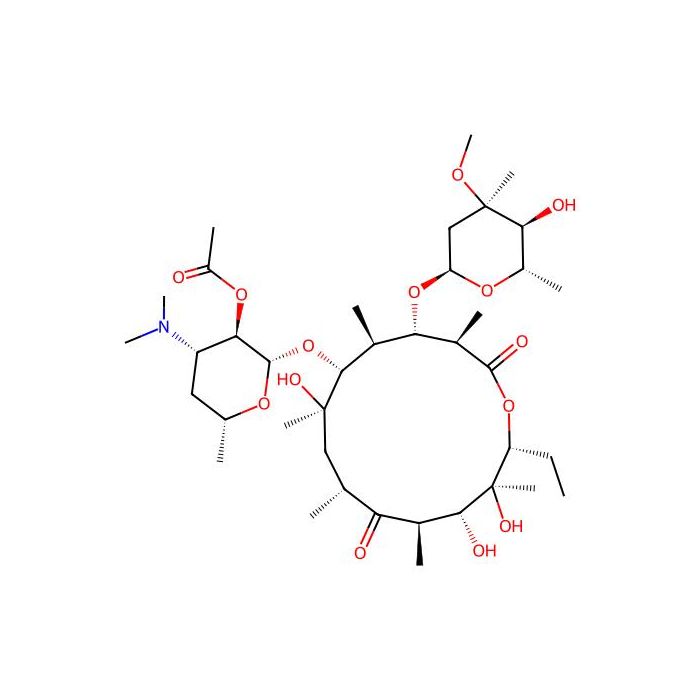 2'-O-Acetylerythromycin A, 细菌 70S 核糖体抑制剂