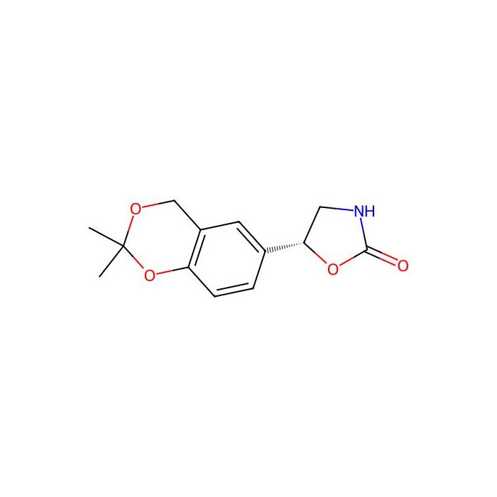 (R)-5-(2，2-二甲基-4H-苯并[d] [1，3]二氧杂环己烯-6-基)恶唑烷-2-酮
