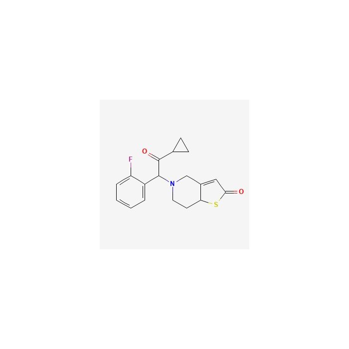 5-[2-环丙基-1-(2-氟苯基)-2-氧代乙基]-5,6,7,7a-四氢噻吩并[3,2-c]吡啶-2(4H)-酮（非对映异构体混合物）