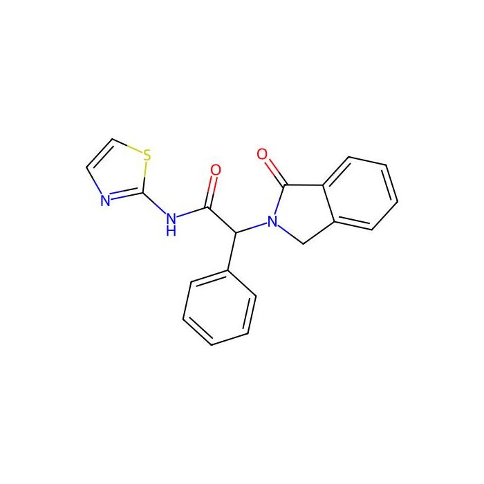 2-(1-oxoisoindolin-2-yl)-2-phenyl-N-(thiazol-2-yl)acetamide