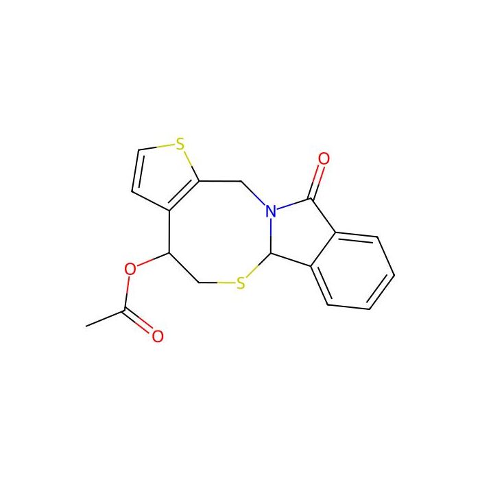 11-oxo-4,6a,11,13-tetrahydro-5H-thieno[2',3':5,6][1,3]thiazocino[2,3-a]isoindol-4-yl acetate