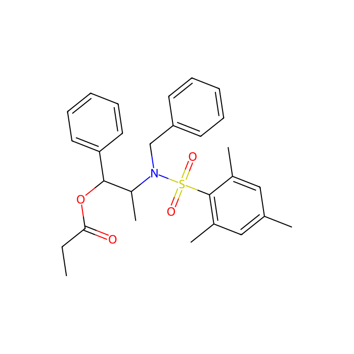 丙酸(1R,2S)-2-[N-苄基-N-(均三甲苯基磺酰)氨基]-1-苯基丙酯[非选择性不对称醇醛反应用试剂]