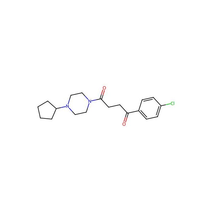 Piperazine, 1-(4-(4-chlorophenyl)-1,4-dioxobutyl)-4-cyclopentyl-