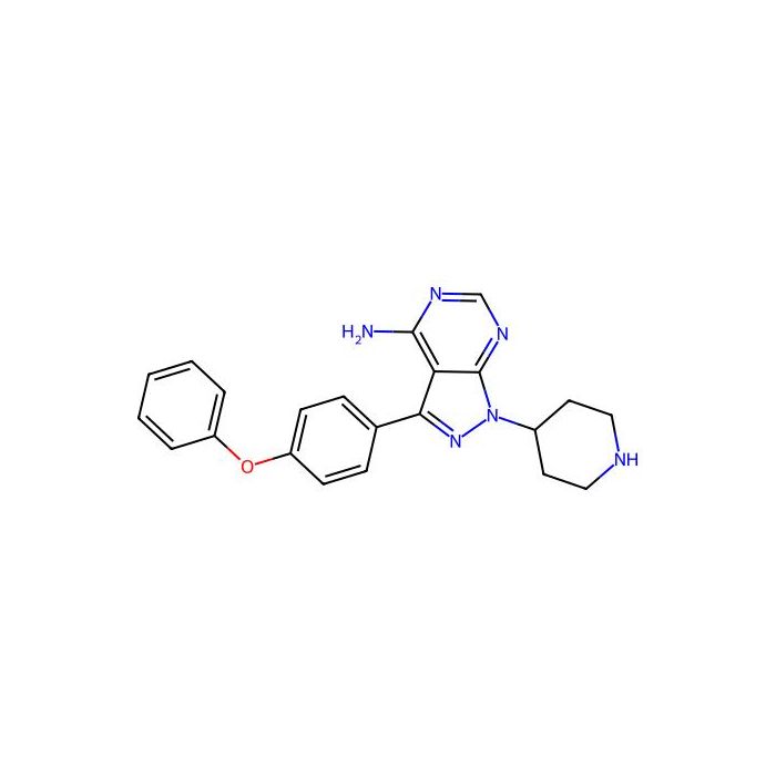 3-(4-phenoxyphenyl)-1-(piperidin-4-yl)-1H-pyrazolo[3,4-d]pyrimidin-4-amine