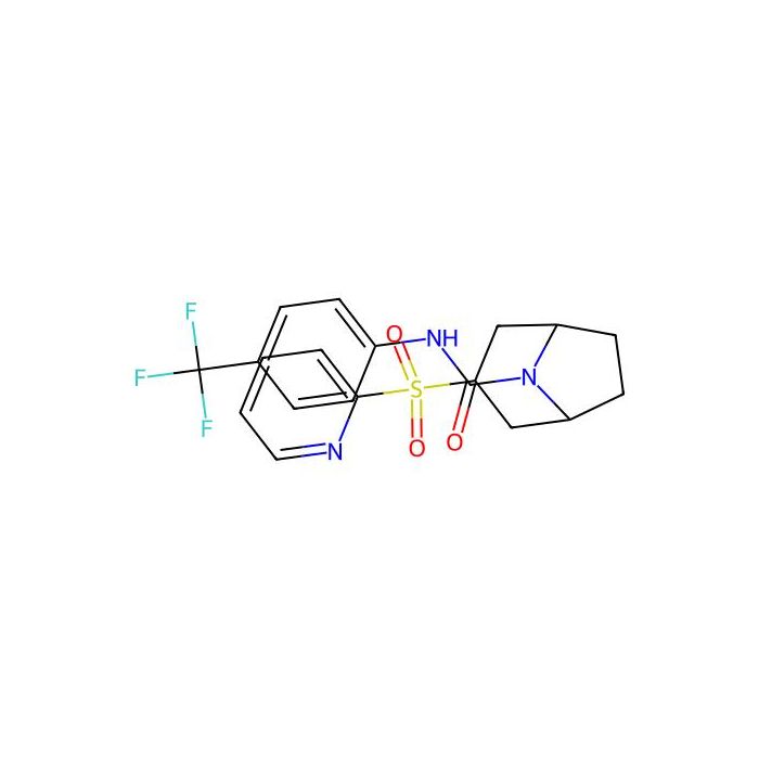 3-(Pyridin-2-ylsulfonyl)-N-(4-(trifluoromethyl)phenyl)-8-azabicyclo[3.2.1]octane-8-carboxamide