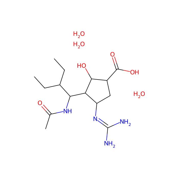 帕拉米韦三水合物, 神经氨酸酶抑制剂