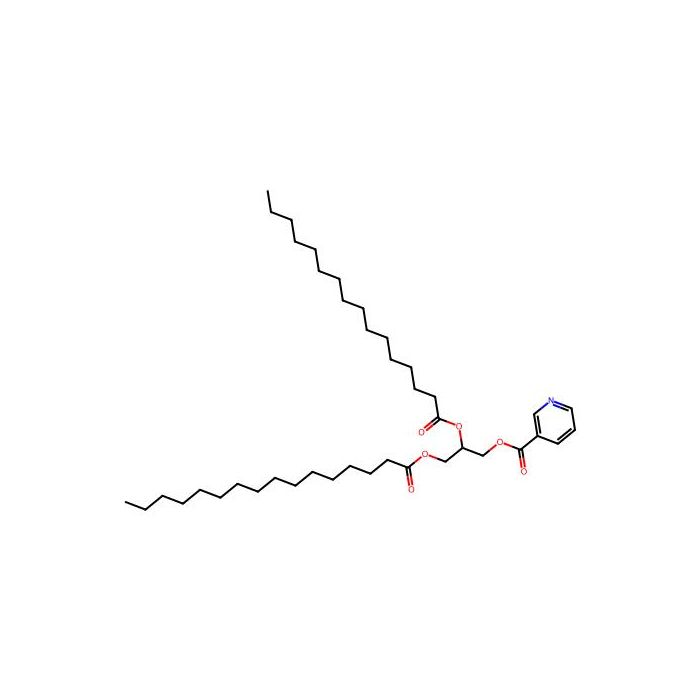 3-Pyridinecarboxylic acid, 2,3-bis((1-oxohexadecyl)oxy)propyl ester