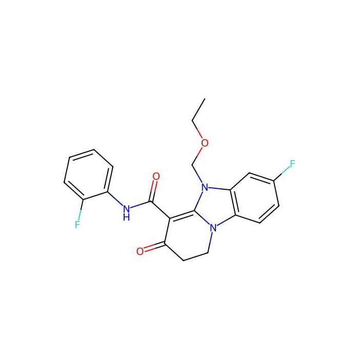 Pyrido[1,2-A]benzimidazole-4-carboxamide, 5-(ethoxymethyl)-7-fluoro-N-(2-fluorophenyl)-1,2,3,5-tetrahydro-3-oxo-