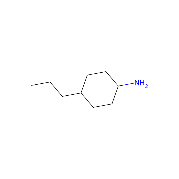 4-丙基环己胺 (顺反异构体混合物)