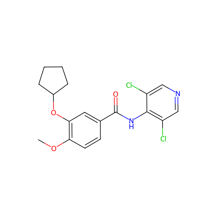Piclamilast,PDE4抑制剂, 磷酸二酯酶 4A 抑制剂