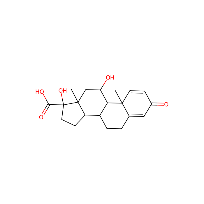 (11β,17α)-11,17-二羟基-3-氧代雄甾-1,4-二烯-17-羧酸