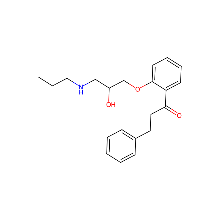 普罗帕酮, β 1-肾上腺素受体拮抗剂；β 2-肾上腺素受体拮抗剂；K v1.5 通道阻断剂