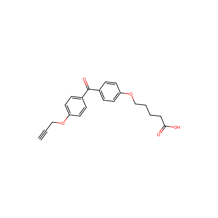 5-(4-(4-(丙-2-炔-1-丙氧基)苯并yl)苯氧基)戊酸酸