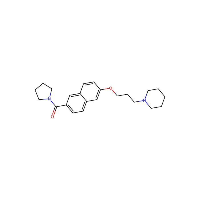 [6-(3-piperidin-1-ylpropoxy)naphthalen-2-yl]-pyrrolidin-1-ylmethanone, H 3 受体激动剂