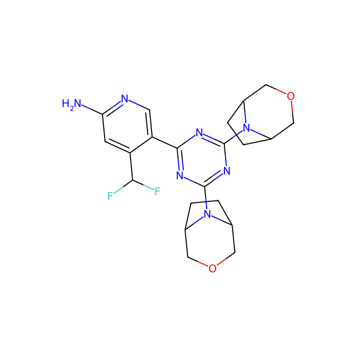PQR620, 雷帕霉素激酶机制靶点抑制剂;3 型磷脂酰肌醇 3-激酶催化亚基抑制剂;磷脂酰肌醇-4;5-二磷酸 3-激酶催化亚基 alpha 抑制剂