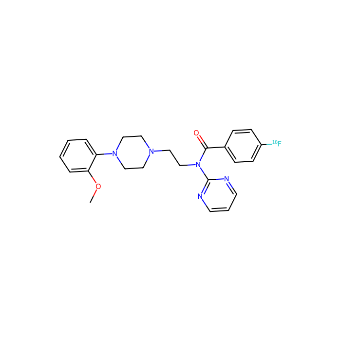 p-[¹⁸F]MPPF, 5-HT 1A 受体拮抗剂