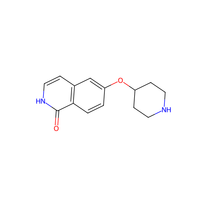 6-piperidin-4-yloxy-2H-isoquinolin-1-one, Rho 相关含线圈蛋白激酶 1 抑制剂；Rho 相关含线圈蛋白激酶 2 抑制剂