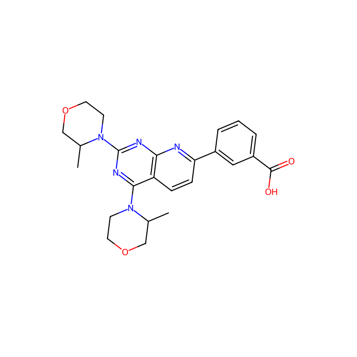 3-[2,4-bis[(3S)-3-methylmorpholin-4-yl]pyrido[2,3-d]pyrimidin-7-yl]benzoic acid