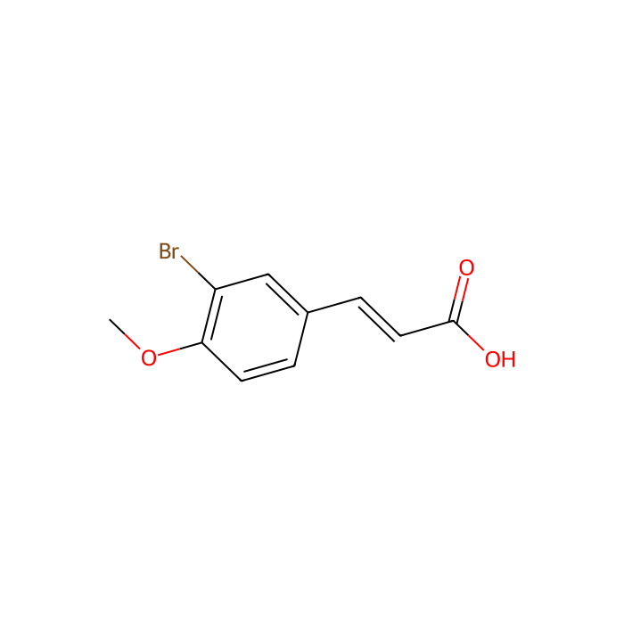 3-(3-bromo-4-methoxy-phenyl)prop-2-enoic acid