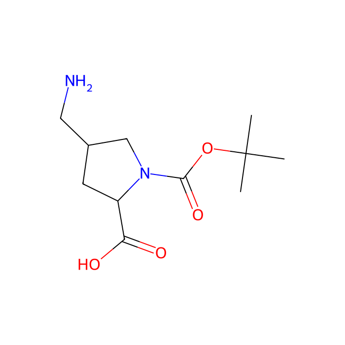 (2S,4R)-4-(aminomethyl)-1-[(tert-butoxy)carbonyl]pyrrolidine-2-carboxylic acid