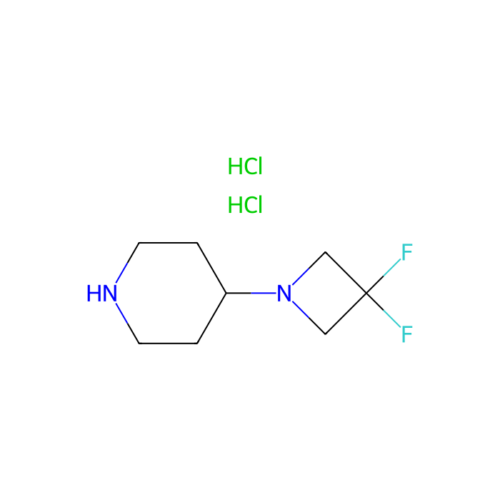 4-(3,3-difluoroazetidin-1-yl)piperidine;dihydrochloride