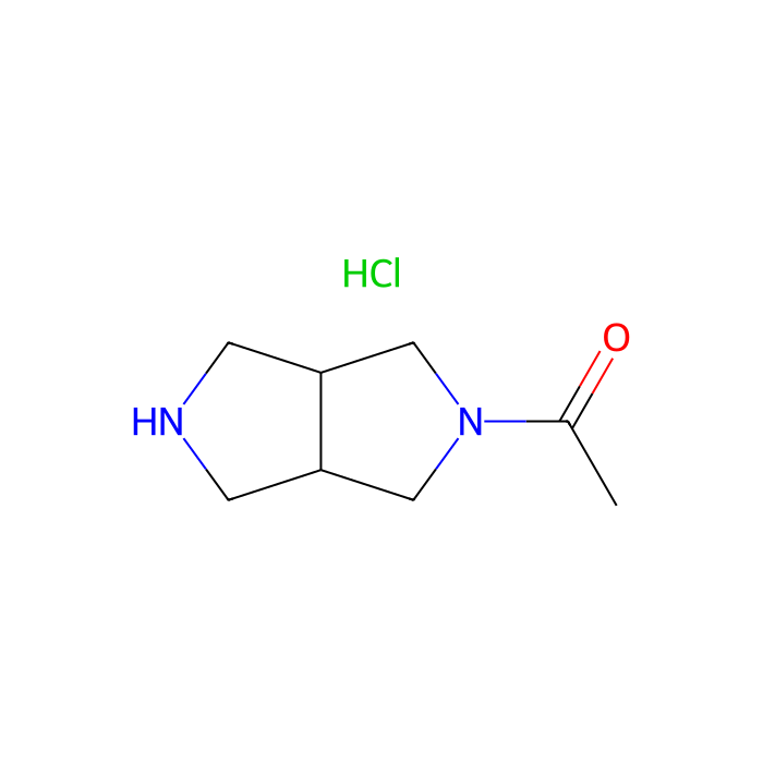 1-[(3aS,6aR)-2,3,3a,4,6,6a-hexahydro-1H-pyrrolo[3,4-c]pyrrol-5-yl]ethanone;hydrochloride