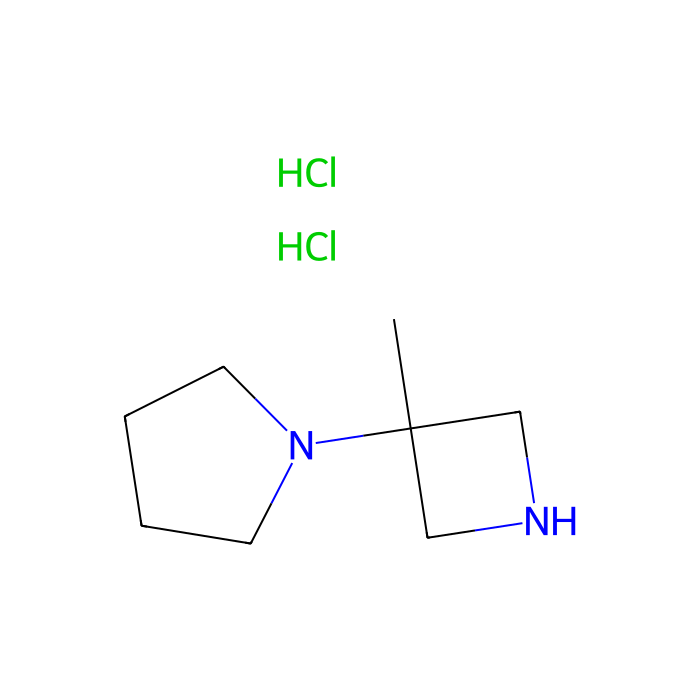 1-(3-methylazetidin-3-yl)pyrrolidine;dihydrochloride