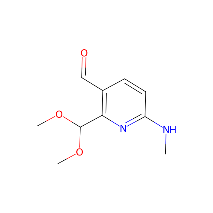 2-(dimethoxymethyl)-6-(methylamino)pyridine-3-carbaldehyde