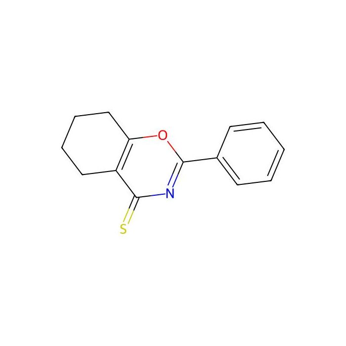 2-Phenyl-5,6,7,8-tetrahydro-benzo(E)(1,3)oxazine-4-thione