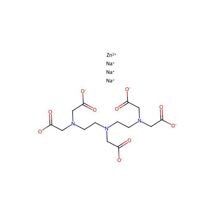 Pentetate zinc trisodium, 放射性金属螯合剂