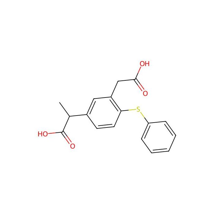 5-(1-羧乙基)-2-(苯硫基)苯乙酸